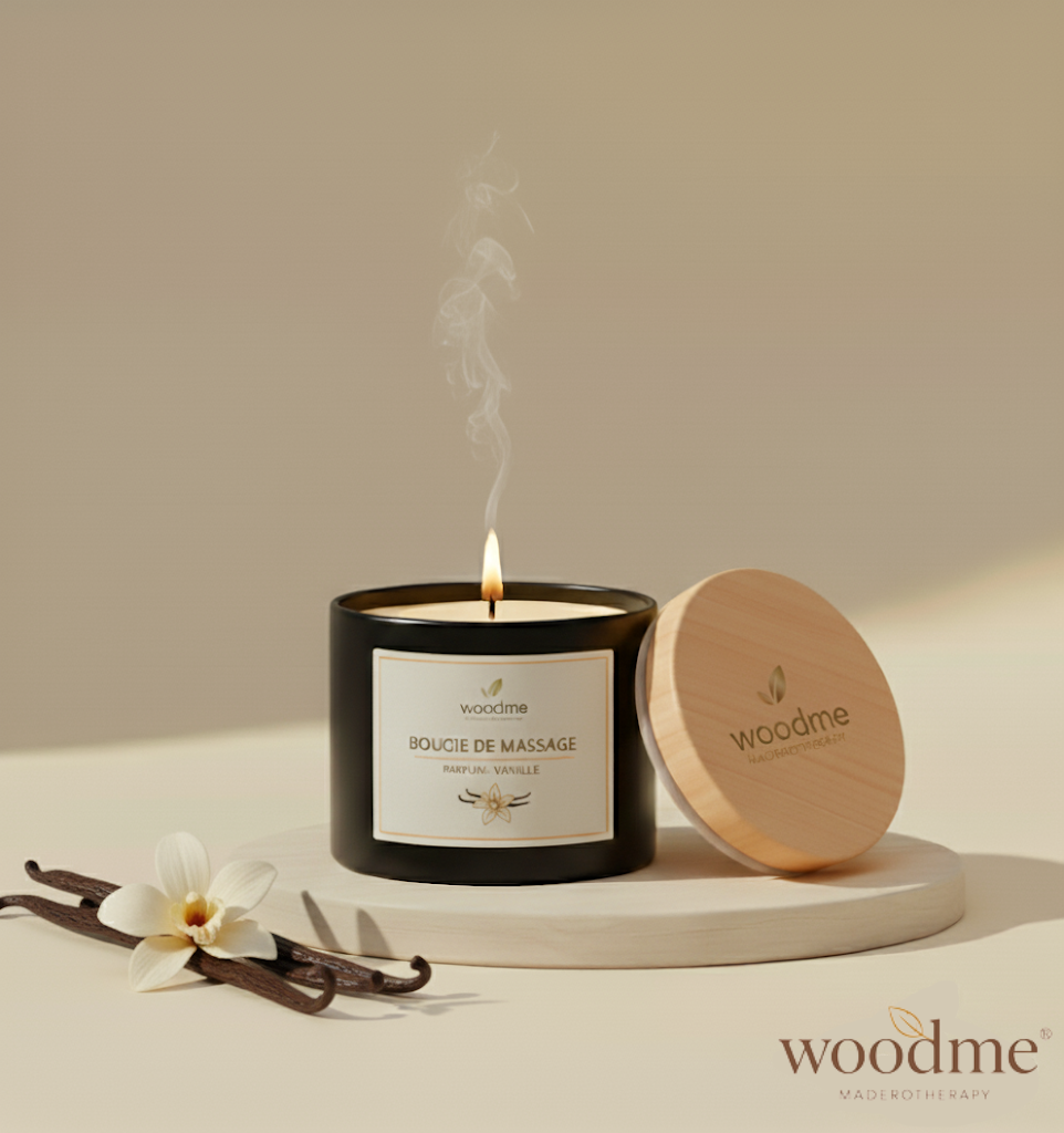 Bougie de massage parfumée - Woodme