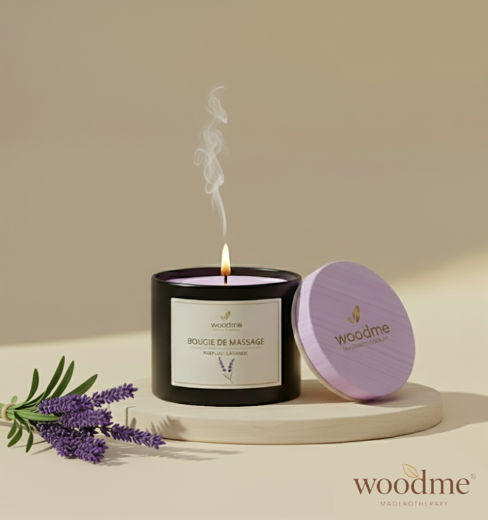 Bougie de massage parfumée - Woodme
