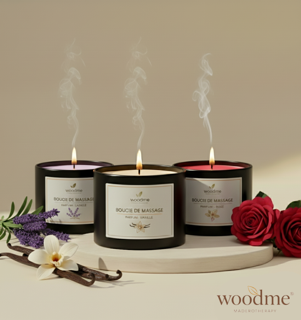 Bougie de massage parfumée - Woodme