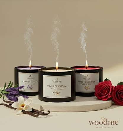 Bougie de massage parfumée - Woodme